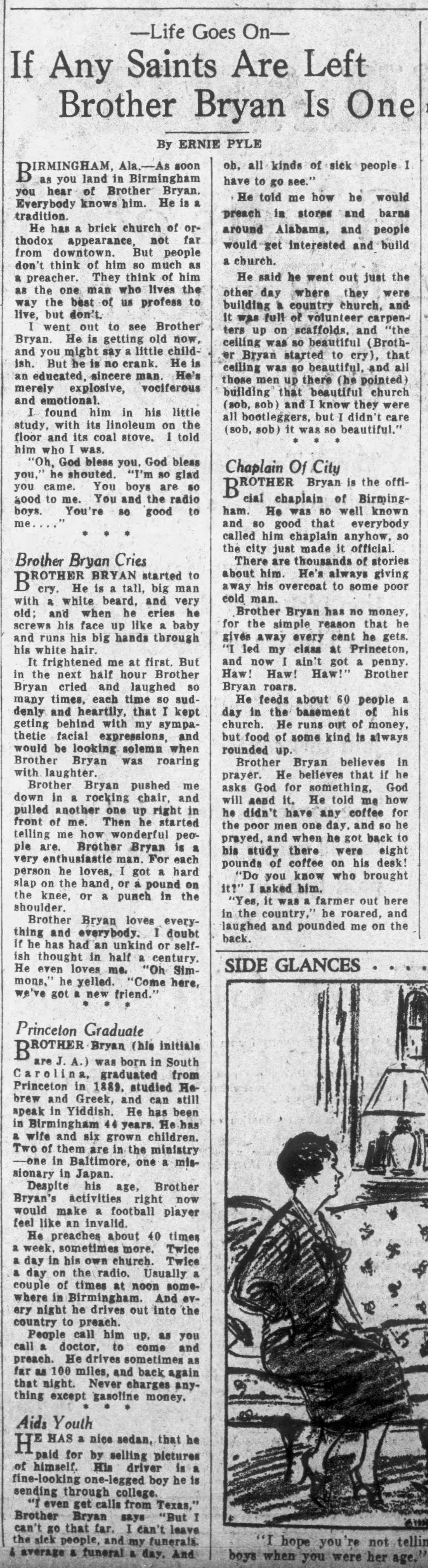 If Any Saints Are Left, Brother Bryan Is One